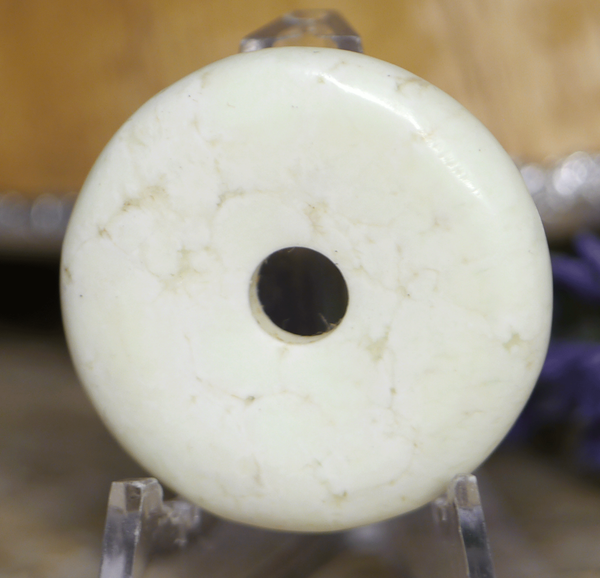 Zitronenchrysopras Donut, 30mm, Nr.1